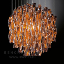 Светильник подвесной Axo Light Италия Aura SPAURA60ARORE27 Золотого цвета - OR