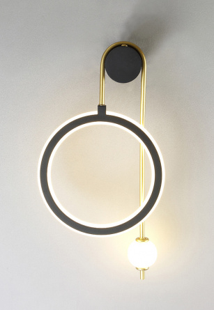 Бра Crystal Lux CORIDA AP25W LED BLACK/GOLD фото 6
