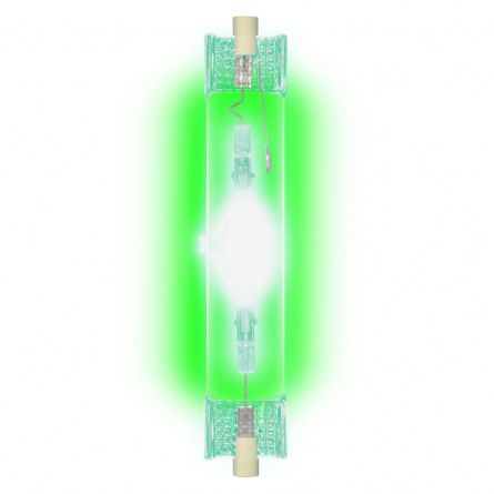 Лампочка металлогалогенная  MH-DE-150/GREEN/R7s картон фото 1