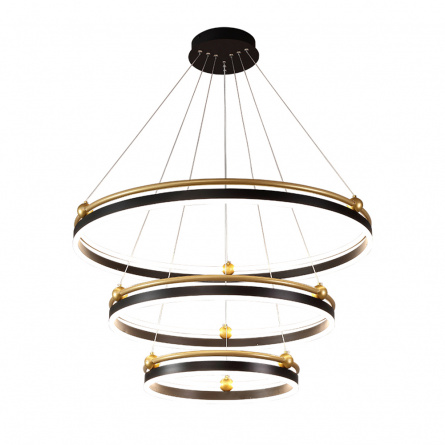 Люстра Crystal Lux FERNANDO SP158W LED BLACK/GOLD фото 3