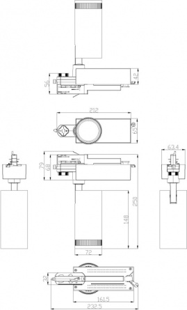 Трековый светильник  STR-30-99-40K-B20 фото 3